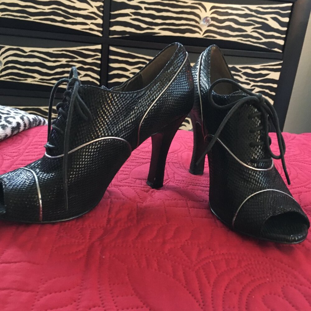 Jon Josef Peep Toe Pumps